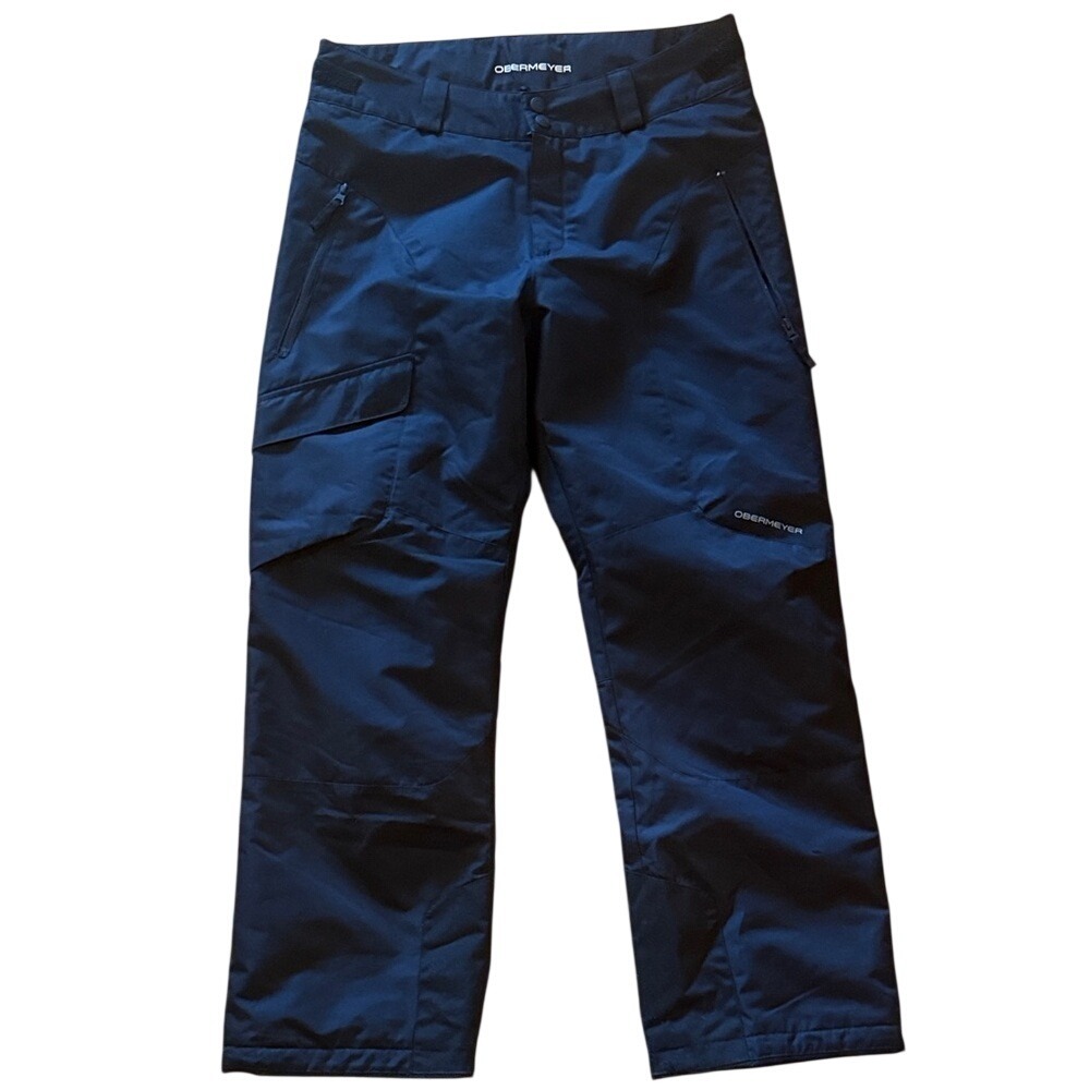 Obermeyer Mens Navy Blue Waterproof Insulated Ski Snow Pants Cargo Pocket